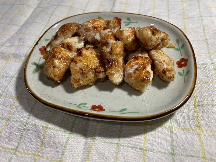 鶏ささみのかつお節焼きの料理写真