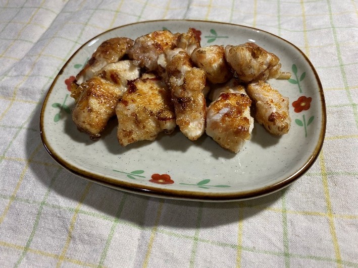 鶏ささみのかつお節焼きの料理写真