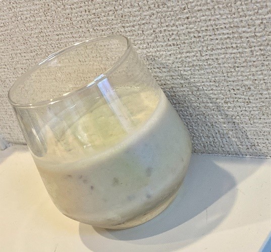 ミキサー不要！豆乳バナナジュースの料理写真